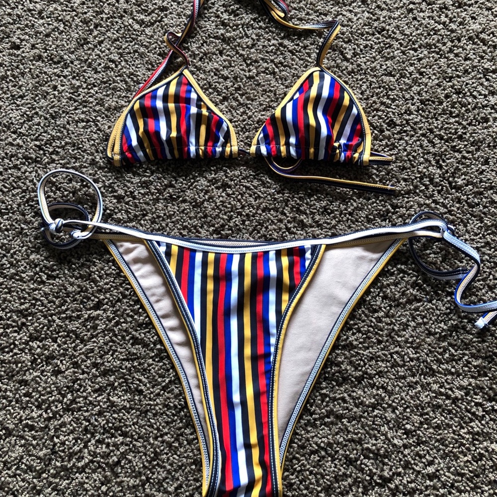 Striped bikini set from American Apparel